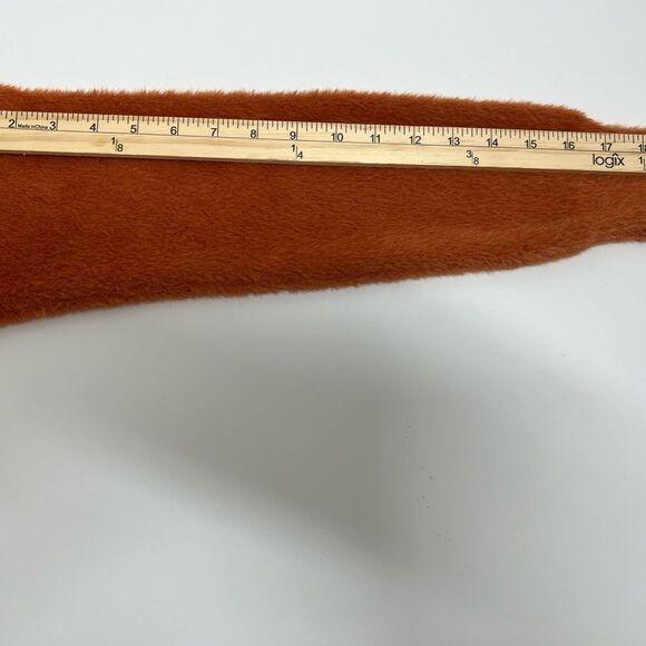 Lolita Milano Long Sleeve Eyelash Sweater Knit Top In Rust size M - Picture 8 of 15